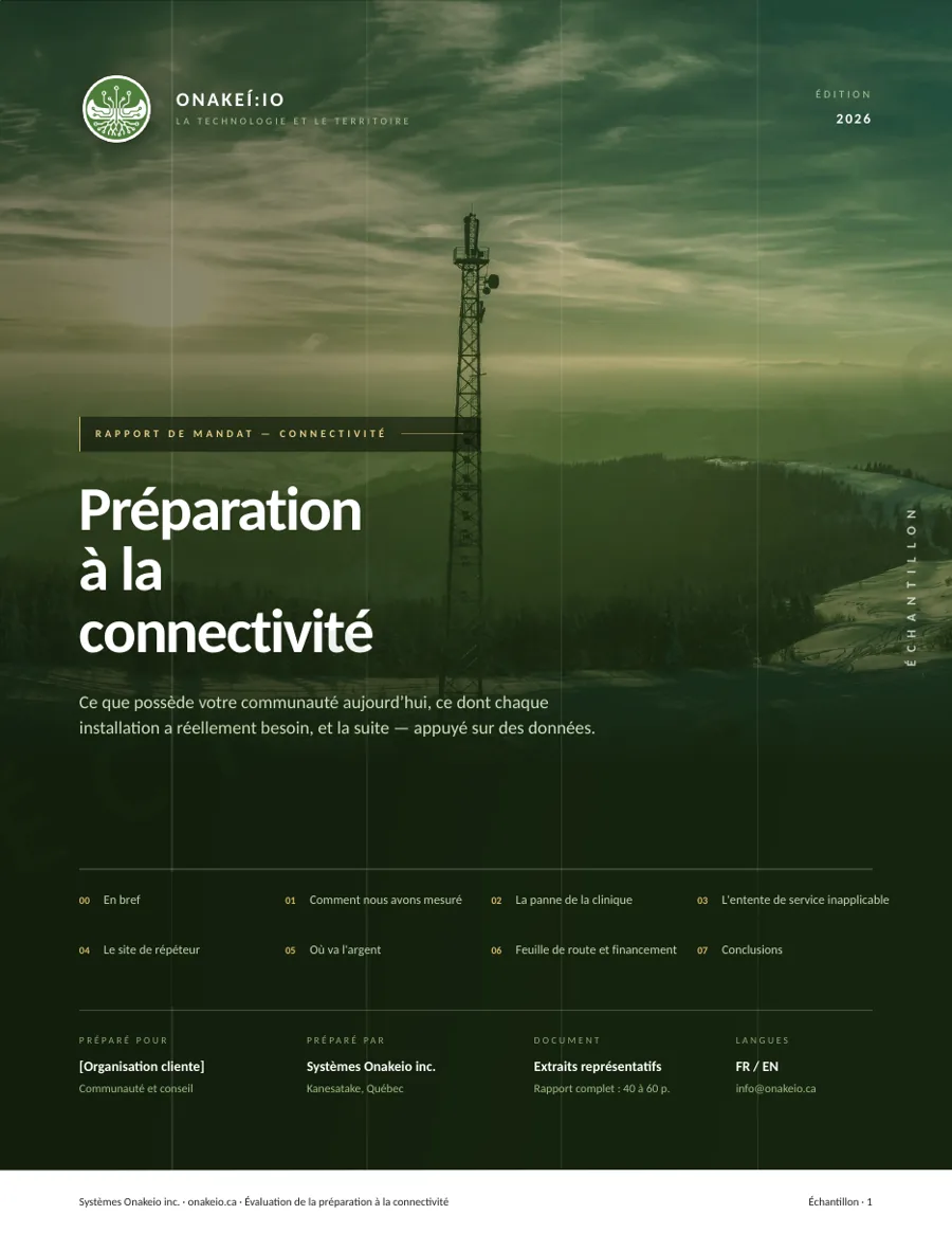Couverture du rapport exemple