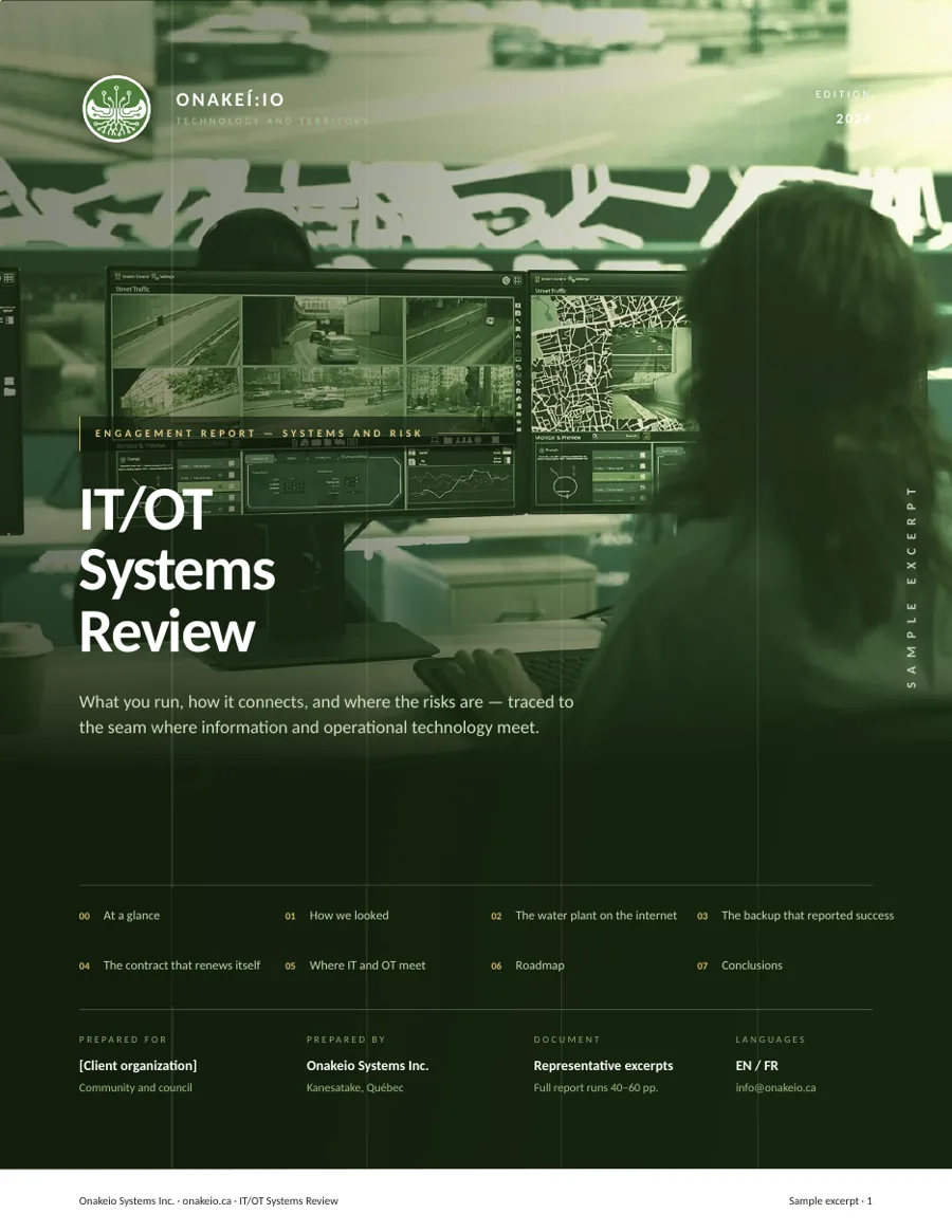 Cover of the sample report
