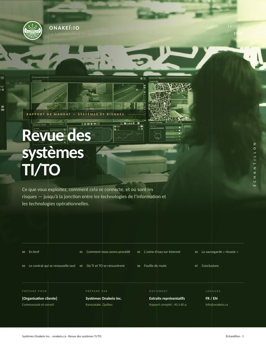 Couverture du rapport exemple